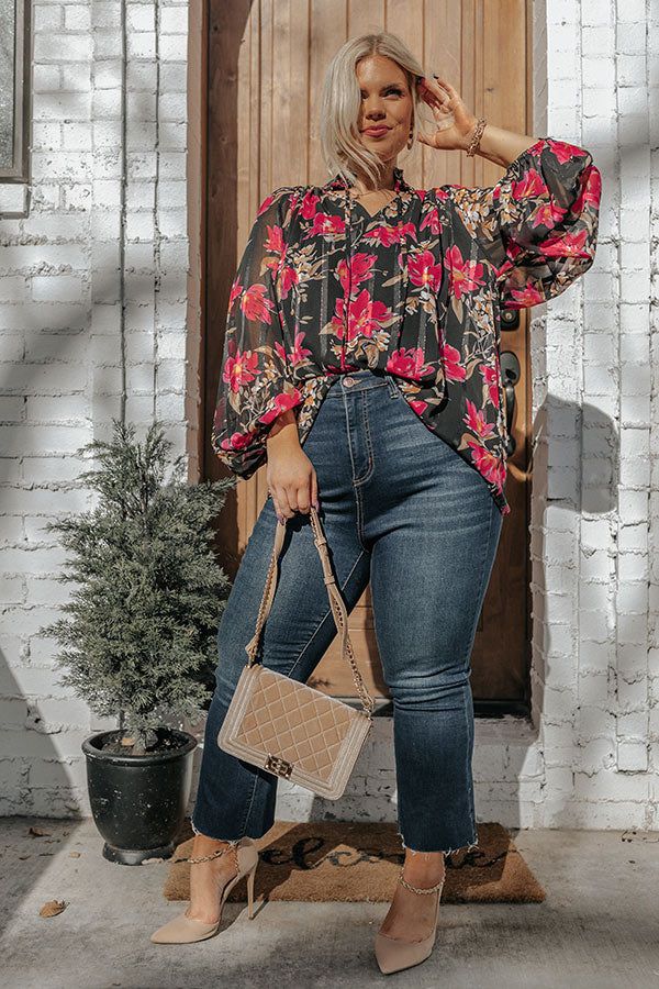 Train To Paris Floral Shift Top Curves sold by Impressions product image thumbnail 3