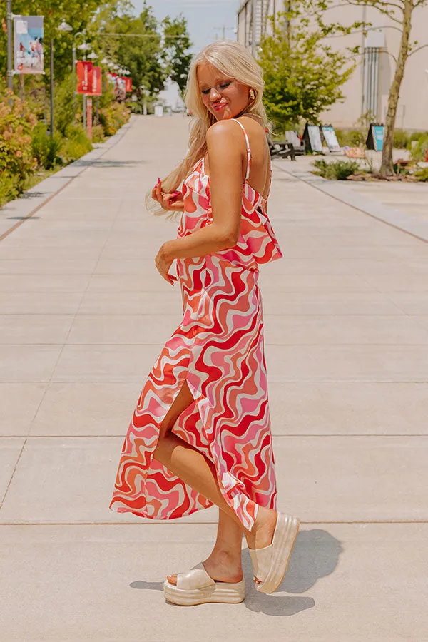 Mod Mood Satin Maxi Dress sold by Impressions product image thumbnail 4