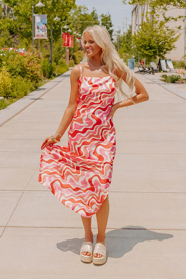 Mod Mood Satin Maxi Dress sold by Impressions product image thumbnail 2