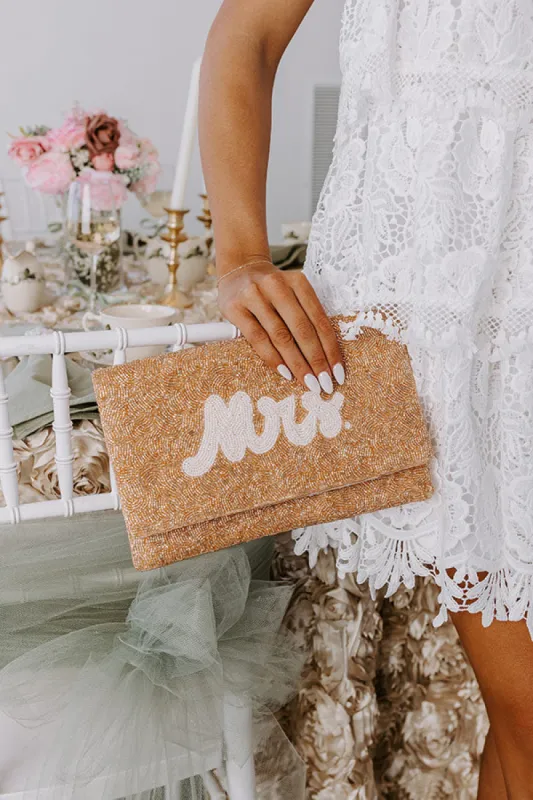 Mrs. Embellished Clutch sold by Impressions