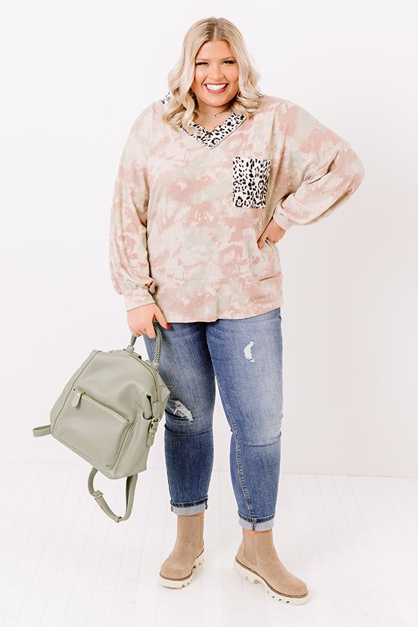 Hot Cider Sipping Tie Dye Top Curves sold by Impressions