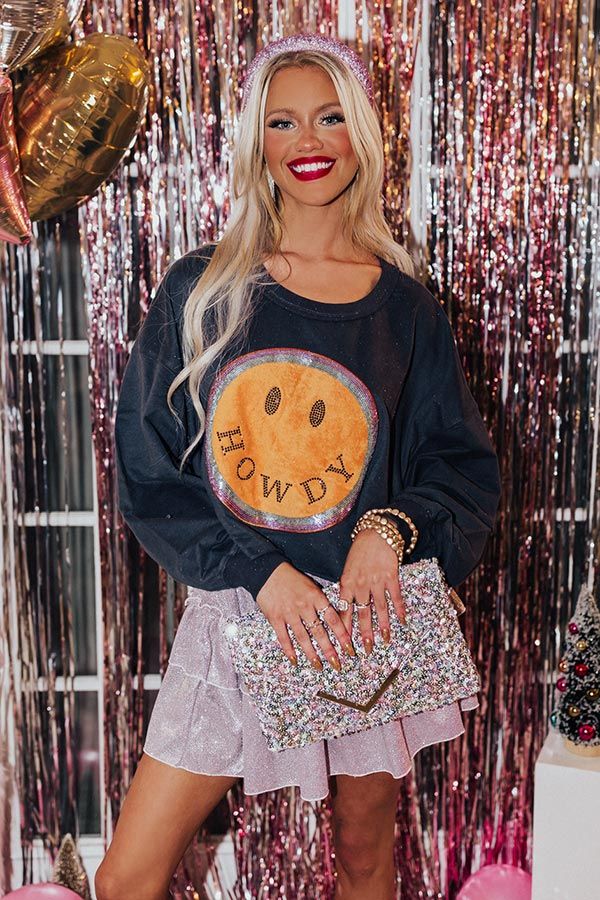 Howdy Happy Face Sweatshirt sold by Impressions