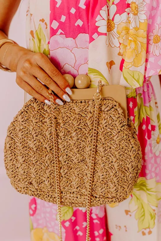 Coastal Canvas Woven Crossbody In Natural sold by Impressions