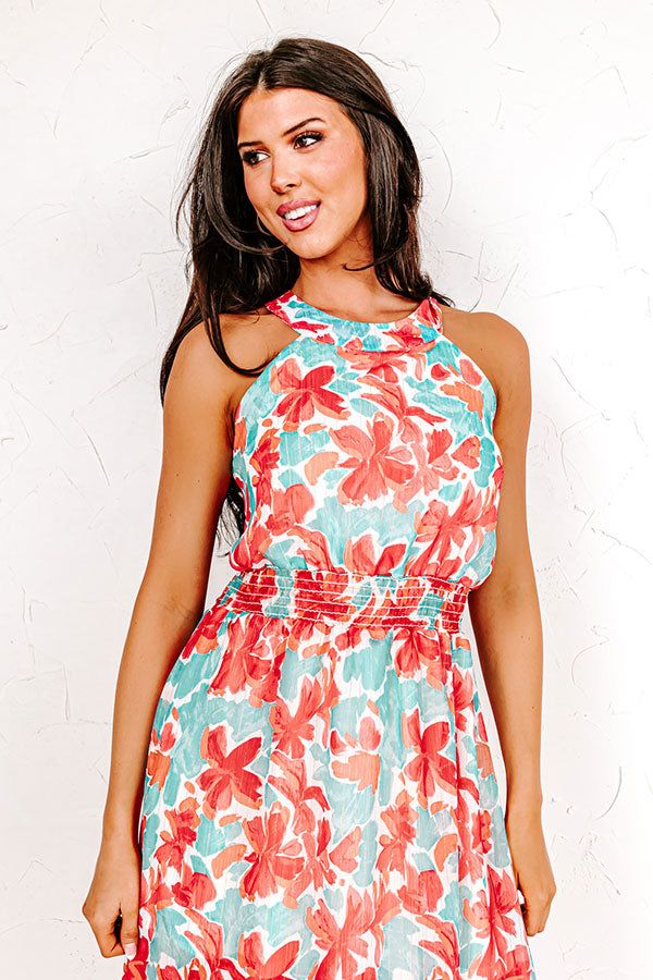 Driving Down Sunset Floral Dress sold by Impressions product image thumbnail 3