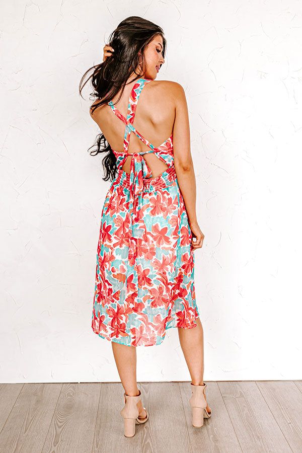 Driving Down Sunset Floral Dress sold by Impressions product image thumbnail 5