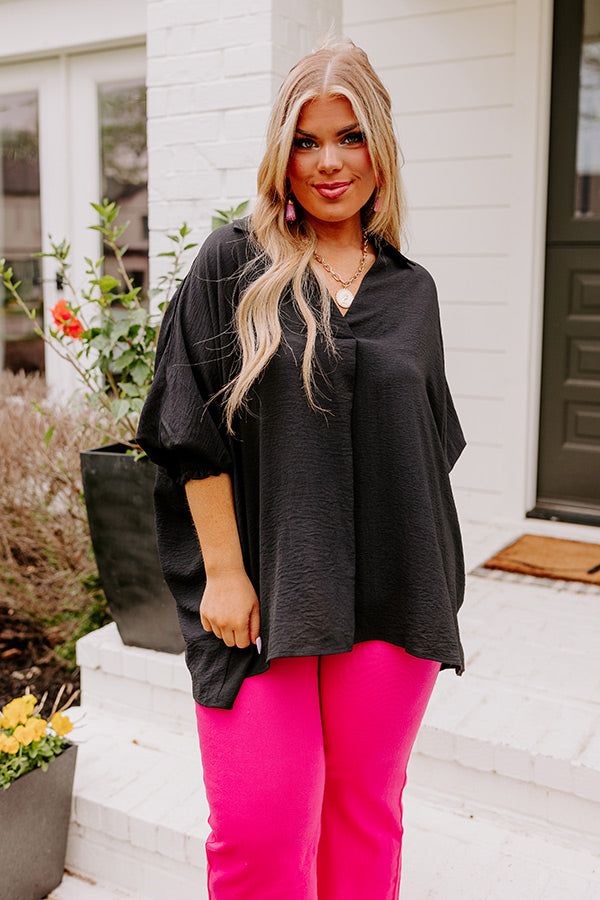 Purely Poetic Shift Top in Black Curves sold by Impressions product image thumbnail 5