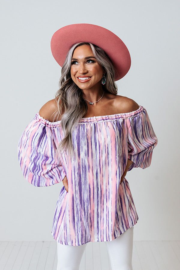 First Class Treatment Shift Top in Lavender sold by Impressions product image thumbnail 4