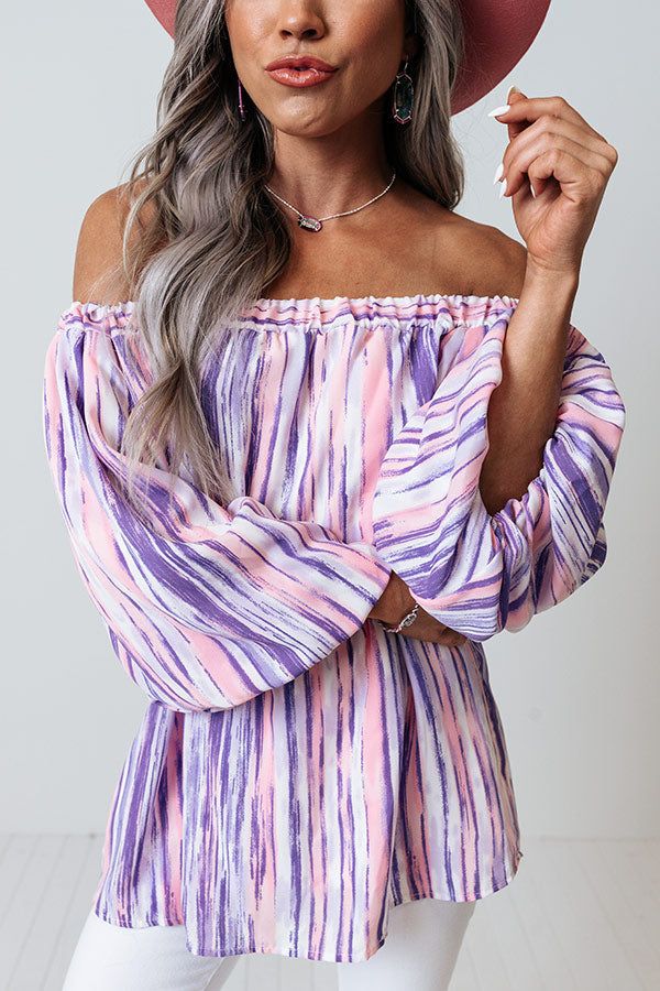 First Class Treatment Shift Top in Lavender sold by Impressions product image thumbnail 5