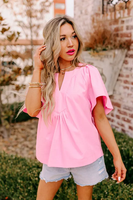Gelato Date Linen-Blend Shift Top sold by Impressions