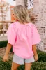 Gelato Date Linen-Blend Shift Top sold by Impressions