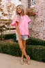 Gelato Date Linen-Blend Shift Top sold by Impressions