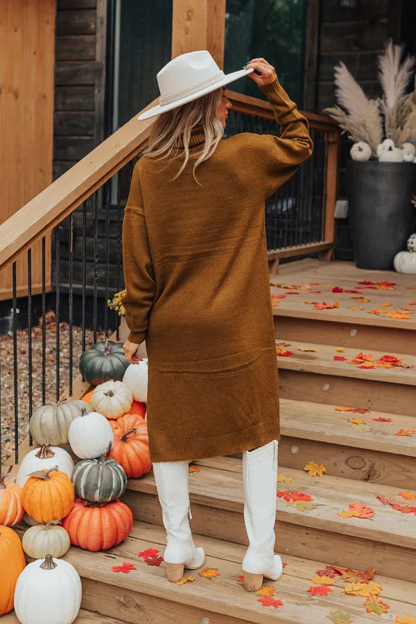 Fate Would Have It Sweater Dress In Camel sold by Impressions product image thumbnail 2