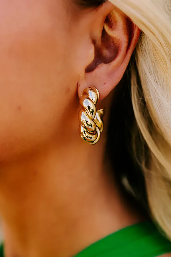 Coiled Gold Hoop Earrings sold by Impressions product image thumbnail 4