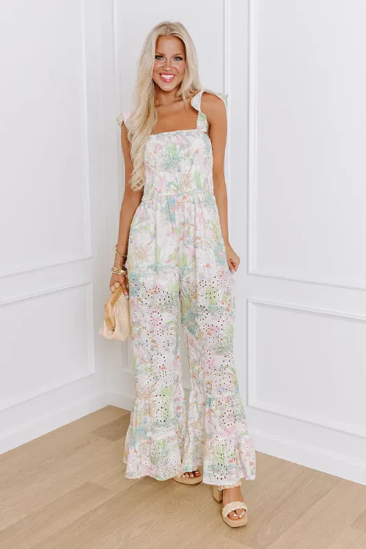 Coastal Canvas Eyelet Jumpsuit sold by Impressions