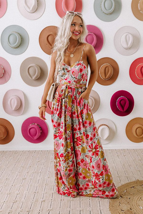 Time For Bliss Floral Jumpsuit sold by Impressions