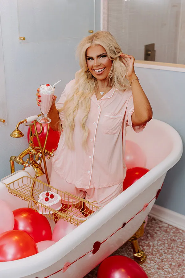 Classic Cuddles Pajama Top In Pink Curves sold by Impressions product image thumbnail 2