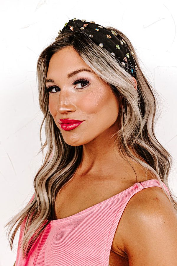 Angelic Aura Embellished Headband In Black sold by Impressions product image thumbnail 2