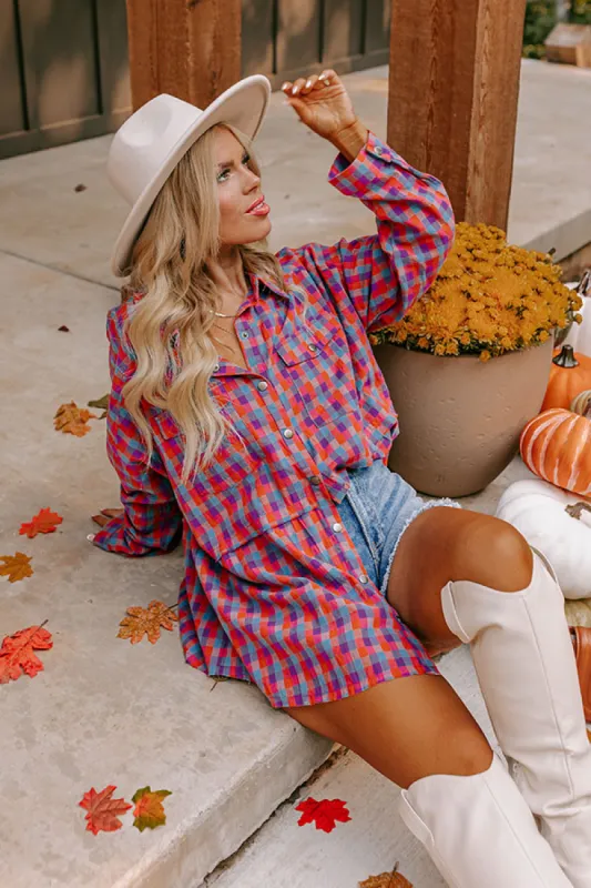 Save Your Seat Plaid Tunic Curves sold by Impressions