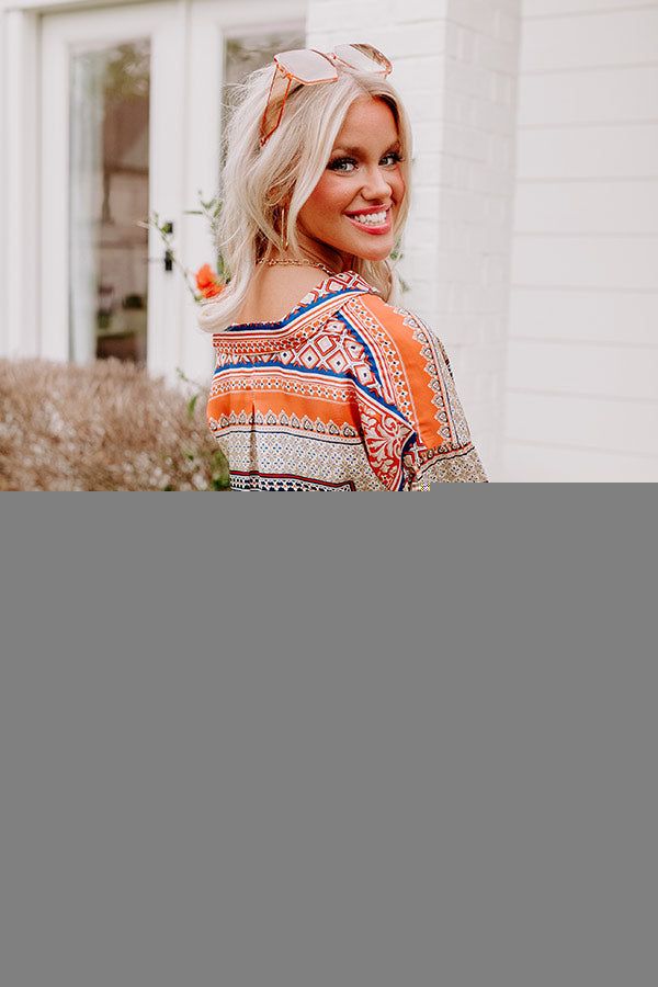 Dig Deep Down Button Up In Orange sold by Impressions product image thumbnail 3