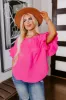 Margarita Date Shift Top in Hot Pink Curves sold by Impressions
