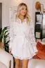 It's In The Details Lace Mini Dress in White sold by Impressions