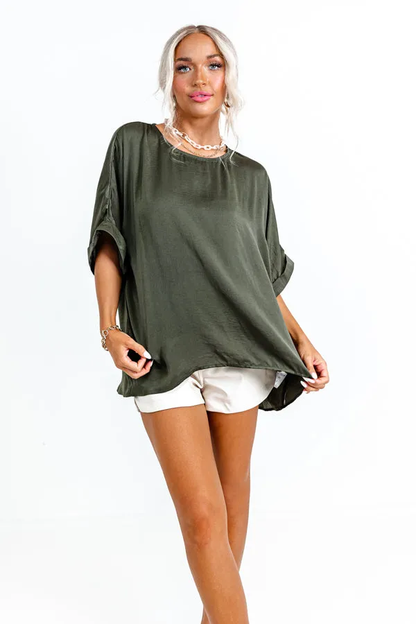 Chic Enterprise Shift Top In Olive sold by Impressions product image thumbnail 2