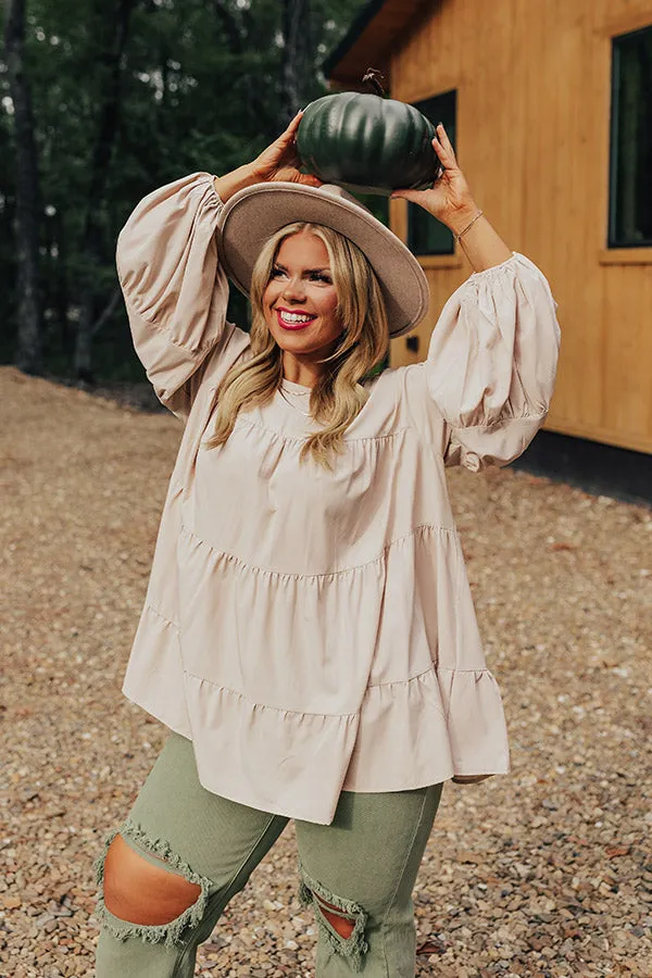 Ever So Posh Shift Top In Champagne Curves sold by Impressions product image thumbnail 4