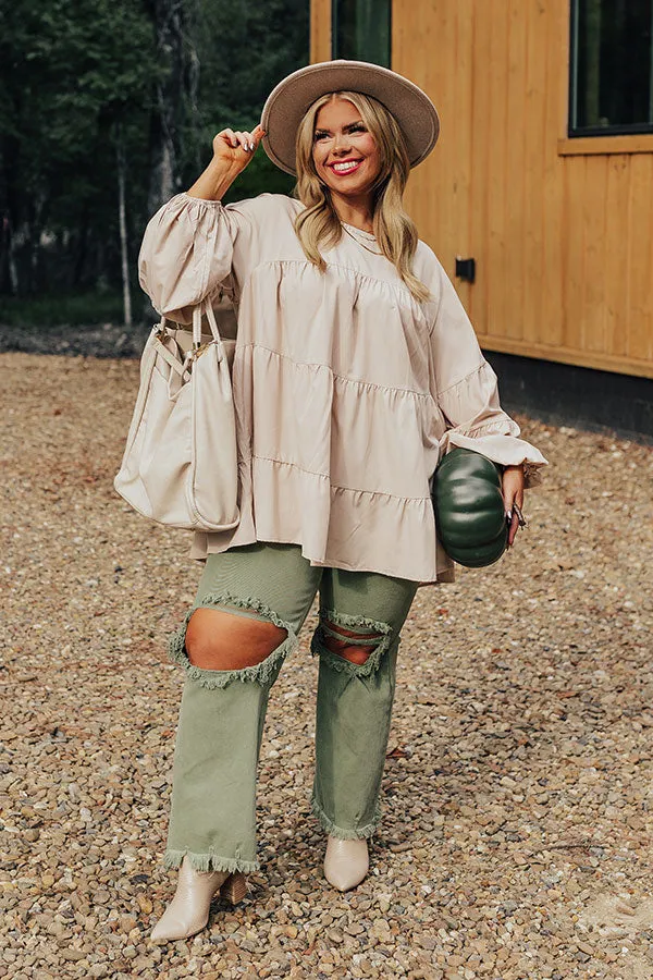 Ever So Posh Shift Top In Champagne Curves sold by Impressions product image thumbnail 5