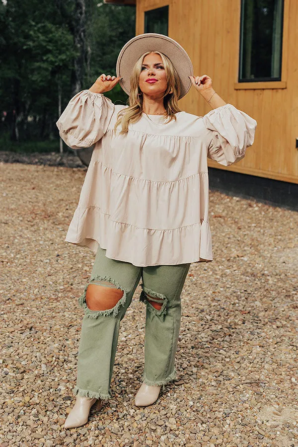 Ever So Posh Shift Top In Champagne Curves sold by Impressions product image thumbnail 2