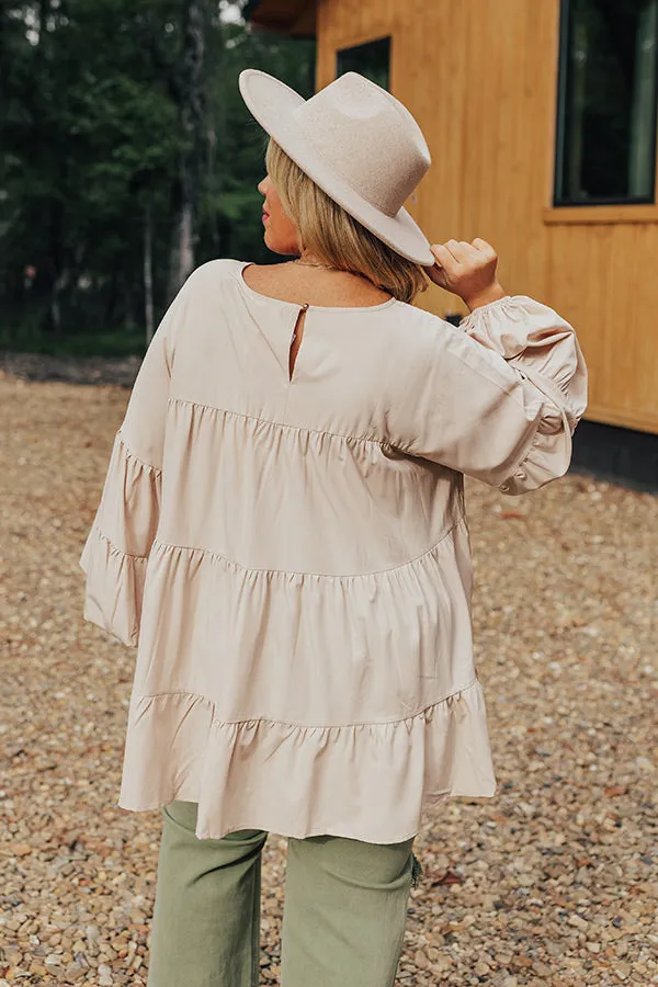 Ever So Posh Shift Top In Champagne Curves sold by Impressions product image thumbnail 3