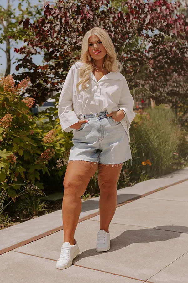 Manhattan Meeting Shift Top In White Curves sold by Impressions product image thumbnail 4