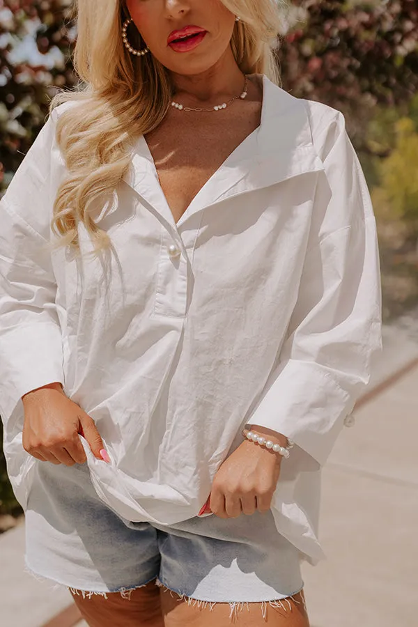 Manhattan Meeting Shift Top In White Curves sold by Impressions product image thumbnail 2