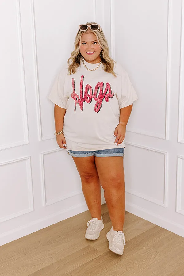 Hogs Distressed Vintage Graphic Tee Curves sold by Impressions product image thumbnail 5