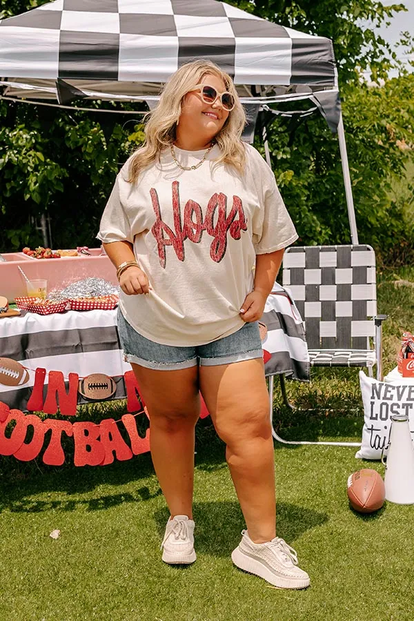 Hogs Distressed Vintage Graphic Tee Curves sold by Impressions product image thumbnail 2