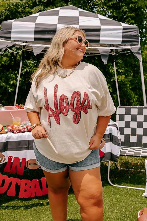 Hogs Distressed Vintage Graphic Tee Curves sold by Impressions