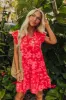 Cabana Date Floral Dress In Red sold by Impressions