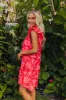 Cabana Date Floral Dress In Red sold by Impressions