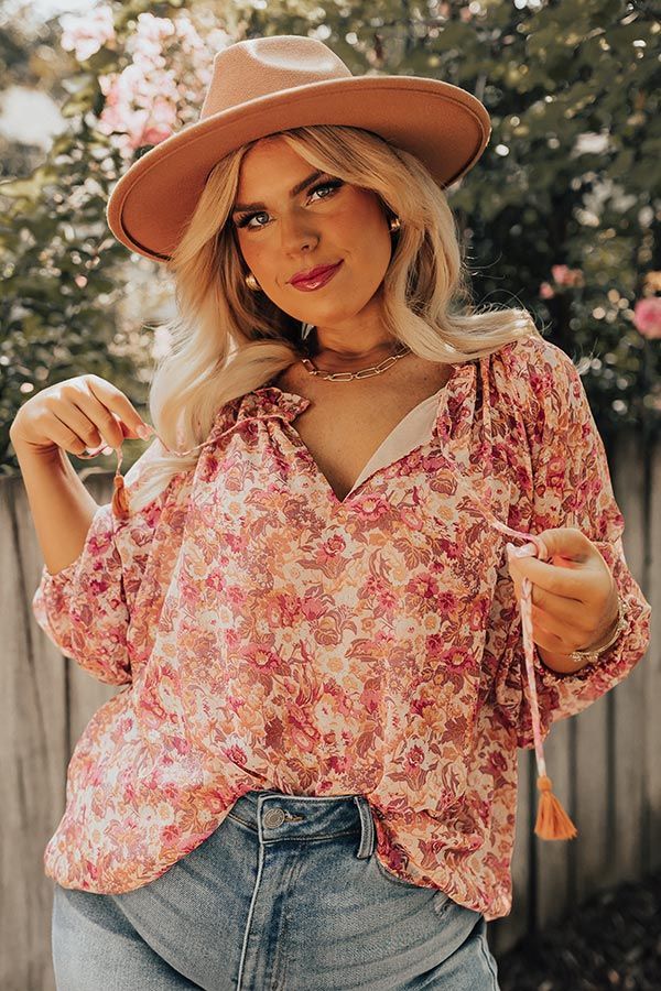 Blissful Mindset Shift Top Curves sold by Impressions