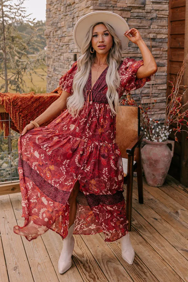 Pair With A Smile Floral Maxi Dress sold by Impressions