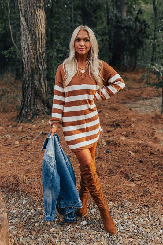 Cozy Daydream Stripe Sweater Dress sold by Impressions