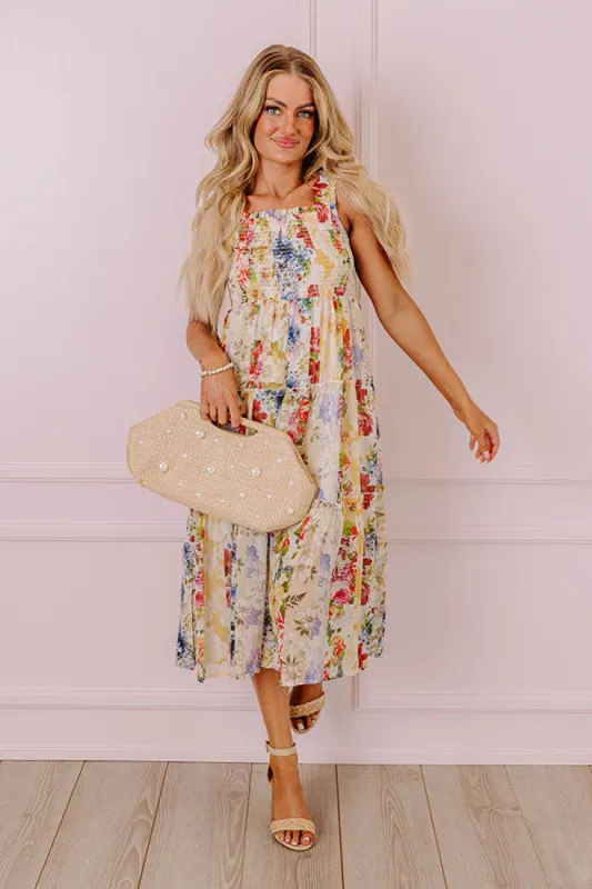 Whimsical Wildflowers Smocked Midi sold by Impressions
