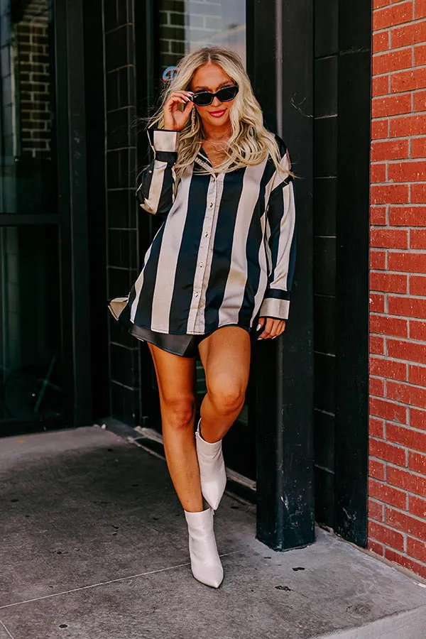 Posh Mindset Stripe Button Up sold by Impressions product image thumbnail 5