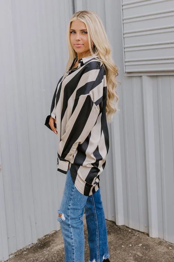 Posh Mindset Stripe Button Up sold by Impressions product image thumbnail 3