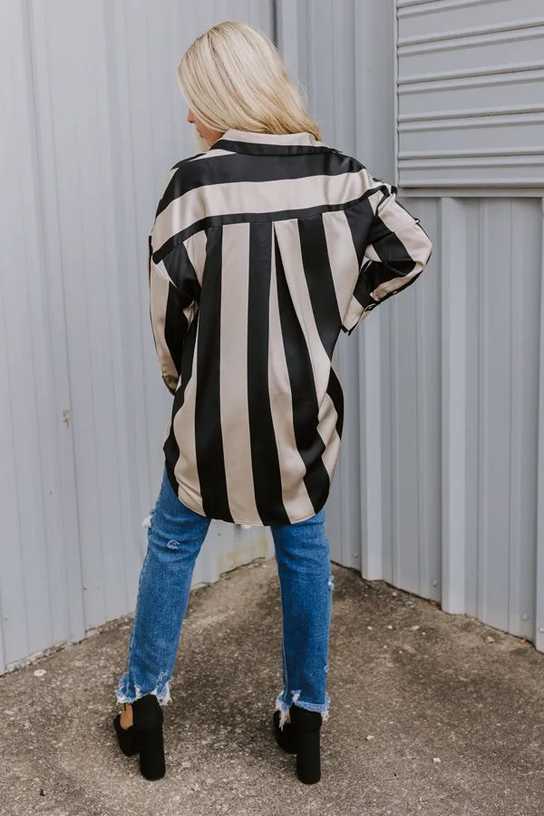 Posh Mindset Stripe Button Up sold by Impressions product image thumbnail 4