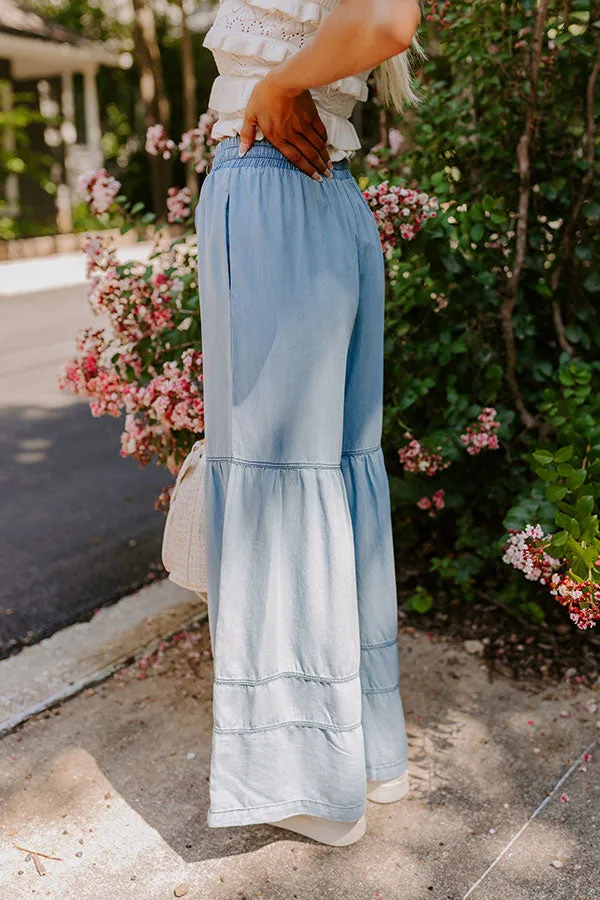 The Elizabeth High Waist Chambray Pants sold by Impressions product image thumbnail 5