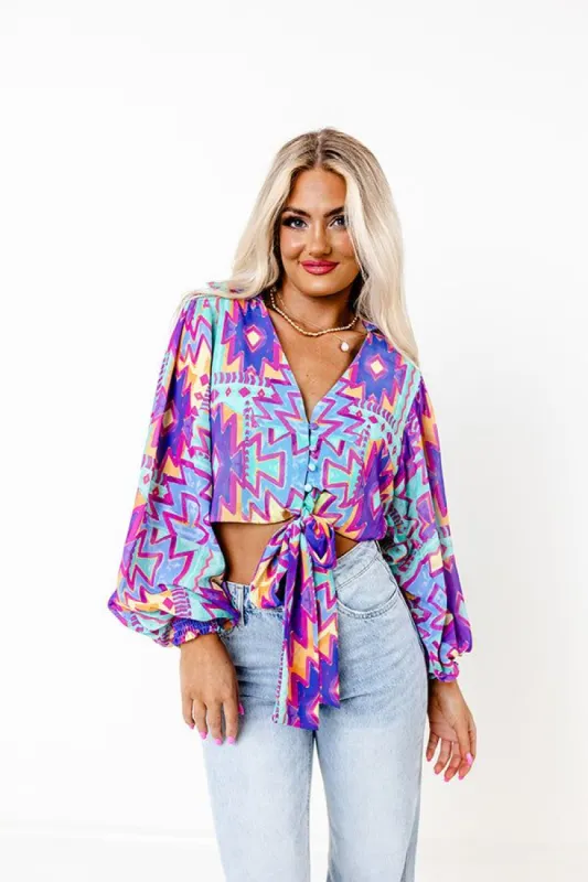 Bali Beach Party Front Tie Top sold by Impressions