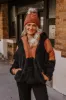 Bonfire Nights Sherpa Pullover in Black sold by Impressions