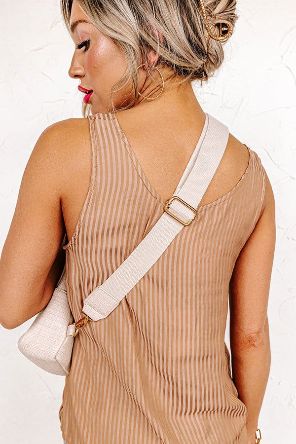 The Brylee Faux Leather Sling Backpack In Natural sold by Impressions product image thumbnail 4
