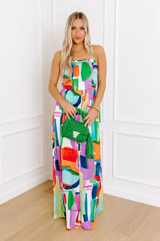 Vacay Bound Satin Jumpsuit in Tangerine sold by Impressions