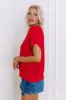 Sunny Smiles Knit Top in Red sold by Impressions